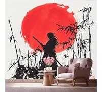 LCHMQ Mural WallpaperJapanese SamuraiWallpaper Mural RemovableJapanese SamuraiPoster Print 3D Effect Decoration for Bedroom 300x210cm