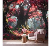 LCHMQ Mural WallpaperThe Jungle BookWallpaper Mural RemovableCartoon Ancient TreePoster Print 3D Effect Decoration for Bedroom 300x210cm