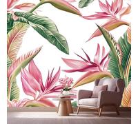 LCHMQ Wall Covering Realistic 3DNatural Paradise FlowerMural WallpaperInterior DesignSimple PlantsRoom Decor Picture 350x240 cm