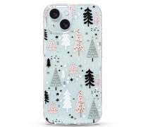 LCHULLE for Christmas Case iPhone 14 Plus,Cute Xmas Tree Snowflake Pattern Clear Soft Case for Women Men Kids,Transparent Silicone Shockproof Cover for iPhone 14 Plus 6.7",Colorful Xmas Tree