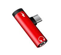 LCIQJB 3.5mm Earphone Type CREATE Charging Link Double Port Aluminum Mixture Building Tall Loyalty Sound Transmission Global Phone Agreement Transportable Type CREATE To Earphones Charging Link