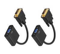 LCIQJB Reliability DVID To VGA Active Converter For 1080p Video On TVs And Computer Screen Up To 20m/65.62ft Transmission DVI To VGA Adapter