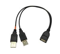 LCIQJB USB2.0 Adapter Cable USB Splitter For Fast Charging And Data Syncing With Robusts Design And Red Charging Marker USB Y Splitter