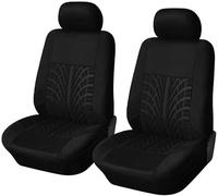 LCJAN Car Seat Covers for Opel Adam/Agila/Ampera/Astra/Corsa/Insignia/Karl/Signum/Vectra, Car Seat Covers Front Pair Nonslip Interior Accessories Comfortable and Breathable,Black