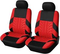 LCJAN Car Seat Covers for Opel Adam/Astra/Corsa/Crossland/Grandland/GT/Insignia/Zafira, Car Seat Covers Front Pair Nonslip Interior Accessories Comfortable and Breathable,Red
