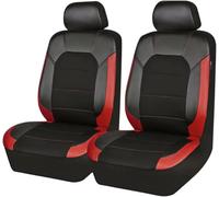 LCJAN Car Seat Covers Front Pair for Honda Civic | Civic Type R | CR-V | e:Ny1 | HR-V | Jazz | ZR-V, Comfortable and Breathable Easy Clean Nonslip Interior Accessories,Red