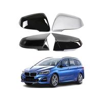 LCJAN Mirror Cover Caps for BMW 2 Series Gran Tourer F46 2015-2024, ABS Door Mirror Casing Exterior Accessory Enhance Your Vehicle Left And Right Side Replacement,Silver A