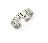 LCJQ Watch Straps Watch Band Strap Stainless Steel 12/14/15/16/17/18/19/20/21/22/23/24mm Watch Bracelet For Quartz Watch Men Replacement Strap (Color : Silver)