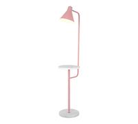 LCJSO Modern Minimalist Floor Lamp with Shelf, Metal Stand Up Reading Lamps，Multicolor Selection Standing Lamp