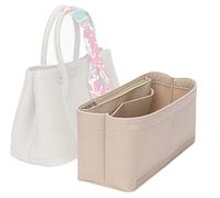 Lckaey bag organizer for hermes garden party tote garden party 36 Handbag Felt insert Y085Khaki-L