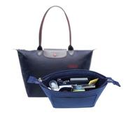 Lckaey Bag Organizer for le pliage tote large organizer insert Handbags Folding Tote Bag Inside 1014navyblue-L