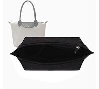 Lckaey Purse Organizer Insert for Longchamp Le Pliage Large Tote - Felt Organizer 1028black-L