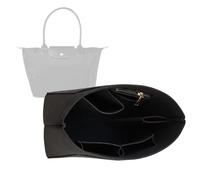 Lckaey Purse Organizer Insert for longchamps bags for women(Large) Handbags Organizer1012black, L/11x9.84x6.7in