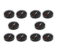 Lckiioy 10pcs 40mm Clear Liquid-Filled Camping Compass Hiking Outdoor Scouts Kit