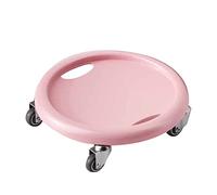 Lckiioy 4 Wheel Sliding Plate Men Abdominal Muscle Exerciser Multi-Function Body Exercise System Roller Fitness Mute Wheel,Pink