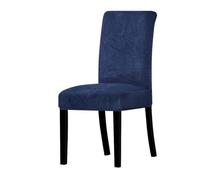 LCKKJHG Chair Cover 1/2/4/6 Pieces Real Velvet Fabric Soft Chair Cover Luxurious Office Seat Cases Tretch Covers For Dining Room Hotel(12,6 Pieces)