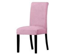 LCKKJHG Chair Cover 1/2/4/6 Pieces Real Velvet Fabric Soft Chair Cover Luxurious Office Seat Cases Tretch Covers For Dining Room Hotel(Lilac 17,6 Pieces)
