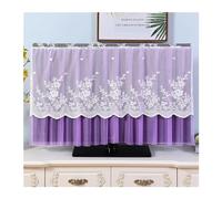 LCKKJHG Monitor Cover TV Hood Dust Cover Lace TV Case Do Not Take 55 Inch 65 Hanging Curved Desktop Cover Cloth(04,50 inches)