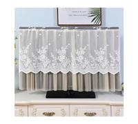 LCKKJHG Monitor Cover TV Hood Dust Cover Lace TV Case Do Not Take 55 Inch 65 Hanging Curved Desktop Cover Cloth(03,50 inches)