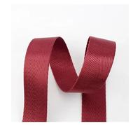 LCKKJHG Nylon Webbing Strap 10Meters 20-50mm Nylon Webbing Tapes Ribbons For Belt Dog Collar Backpack Strap By The Meter Bias Binding DIY Sewing Accessories(RD001-Wine,50mm)