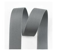 LCKKJHG Nylon Webbing Strap 10Meters 20-50mm Nylon Webbing Tapes Ribbons For Belt Dog Collar Backpack Strap By The Meter Bias Binding DIY Sewing Accessories(RD109-Gray,32mm)