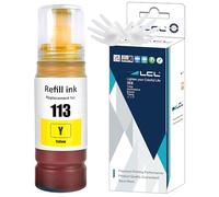 LCL 113 Yellow Ink Bottle Replacement for Epson 113 Ink Cartridge Bottles Compatible with Epson EcoTank ET-16150 ET-16600 ET-16650 ET-16680 ET-5150 ET-5160 ET-5170 ET-5800 ET-5850 (1 Pack)