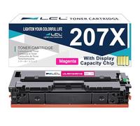 LCL 207X Toner Cartridge (with Chip) Replacement for HP 207A 207X W2213A W2213X for HP Color LaserJet Pro M255dw M255nw M282nw M283cdw M283fdw M283fdn Printer (1PK Magenta)