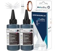 LCL 420ML Sublimation Ink Refill for tylus C88 C88+ EcoTank ET-2720 ET-2760 ET-2800 ET-2803 ET-2830 Inkjet Printers for Heat Transfer Mug, Tumbler, T Shirts (Autofill/Upgrade Version) Black 2PK