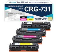 LCL 731 731H High Capacity Toner Cartridge Replacement for Canon 731 731H | 731BK 731HBK 731C 731M 731Y Compatible with Canon I-SENSYS LBP7100 LBP7100Cn LBP7110 LBP7110Cw MF623Cn MF628Cw MF8230Cn 4PK