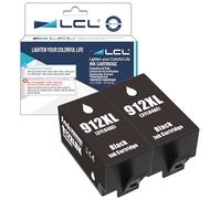 LCL 912XL Black Ink Cartridge Replacement for HP 912 912 XL Replacement for HP OfficeJet 8010 8012 8014 8015 8017 Pro 8020 8021 8022 8023 8024 8025 8030 (2 Pack)