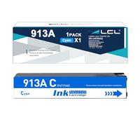 LCL 913A Cyan Ink Cartridge Replacement for HP 913A F6T77AE Replacement for Hp PageWide 352dw mfp 377dw Pro 452dn 452dw 452dwt 477dn 477dw 477dwt 552dw 577dw 577z Managed MFP P57750dw P55250dw (1Pack)