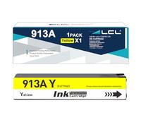 LCL 913A Yellow Ink Cartridge Replacement for Hp 913A F6T78AE for Hp PageWide 352dw mfp 377dw Pro 452dn 452dw 452dwt 477dn 477dw 477dwt 552dw 577dw 577z Managed MFP P57750dw P55250dw (1 Pack)