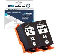 LCL 920XL 920XLBK High Yield Ink Cartridge Compatible for HP OfficeJet 6000 E609a E609b E609c (2 Black)