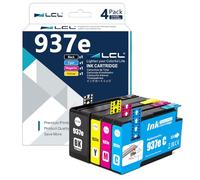 LCL 937E High Yield Ink Cartridge Replacement for HP 937XL 937 XL 937E Compatible with HP OfficeJet Pro 9120 9122 9123 9130 9132 9133 9720 9730 9110b 9117b 9120b 9130b 9120r 9120e 9122e 9125e (4 Pack)