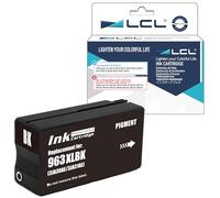 LCL 963 XL Ink Cartridge Replacement for HP 963XL 963 XL 3JA30AE 3JA26AE for HP Officejet Pro 9010 9012 9012 9014 9015 9016 9019 9020 9022 9025 (1 Black)