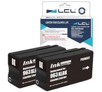 LCL 963XL High Yield Ink Cartridge Replacement for HP 963XL 963 XL 3JA30AE 3JA26AE Compatible with HP OfficeJet Pro 9010 9012 9013 9014 9015 9016 9018 9019 9020 9022 9023 9025 (2 Black)