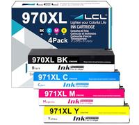 LCL 970XL 971XL High Yield Ink Cartridge Replacement for HP 970 970XL 971XL