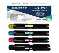 LCL C7000 Toner Cartridge Replacement for Xerox VersaLink C7000 C7000V C7000N C7000DN 106R03757 106R03760 106R03759 106R03758 High Yield (4PK KCMY)