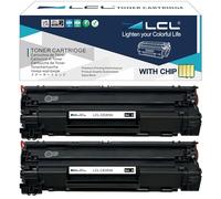 LCL CE285A Toner Cartridge Replacement for HP 85A CE285A for HP LaserJet Pro P1102 P1102W P1100 P1101 P1103 P1104 P1104W P1106 P1108 P1109 M1132 M1217NFW M1130 M1132MFP M1134 M1134MFP M1136 (2 Black)