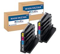 LCL Compatible 5KZ38A Laser Toner Collection Unit to Replace HP Color Laser 150A 150nw MFP 178nw MFP 178nwg MFP 179fnw MFP 179fwg 150Series MFP170Series MFP179fng (2Black)