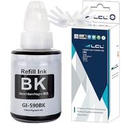 LCL Compatible Ink Bottle GI-490 GI-590 GI-590BK (1PK Black 135ML) Replacement for Canon Pixma G1400 G1410 G2400 G2410 G3400 G4400 G4411 G1500 G1510 G2500 G2510 G3500 G3510 G4500 G4510 G1501 G2501