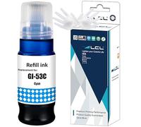LCL Compatible Ink Bottle GI53 GI-53 C GI-53C Replacement for Canon Pixma G550 G650 (1PK Cyan)
