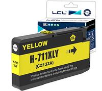 L ompatible Ink Cartridge 711XL 711 XL CZ132A (1Yellow) Replacement for HP Designjet T120 24 T120 610 T520 24 T520 36 T520 610 T520 914 T125 24 T530 T130 T525