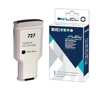 LCL Compatible Ink Cartridge 727 XL C1Q12A B3P22A 300ML High Yield (1Pack MBK) Replacement for HP DesignJet T1500 T2500 T2530ps T920