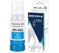 LCL Compatible Ink Cartridge PFI-050 PFI-050C (1PK 70ml Cyan) Replacement for Canon ImagePrograf TC-20 TC-20M