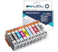 LCL Compatible Ink Cartridge PFI-300 PFI-300MBK PFI-300PBK PFI-300C PFI-300M PFI-300Y PFI-300PM PFI-300PC PFI-300R PFI-300GY PFI-300CO (10PK) Replacement for Canon imagePROGRAF PRO-300