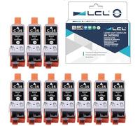 LCL Compatible Ink Cartridge PGI-35 PGI35 1509B002 (10PK Black) Replacement for Canon PIXMA IP100B PIXMA IP100 PIXMA IP110 PIXMA mini260 PIXMA mini320 TR150