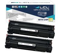 LCL Compatible Toner 35A CB435A 2000Pages High-Yield (2 Black) Replacement for HP LaserJet P1005 P1006 P1007 P1008 P1009