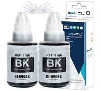 LCL GI-590 GI590 Ink bottle Compatible for Canon GI-490 GI-590 Ink bottle Compatible with Canon Pixma G1400 G1410 G2400 G2410 G3400 G4400 G4411 G1500 G1510 G2500 G2510 G3500 G3510 G4500 (2 Pack)