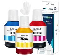LCL Ink Bottle GI-56 GI-56C GI-56M GI-56Y Replacement for Canon | MAXIFY GX7050 GX6050 GX5050 GX4050 GX3050 Printers (3PK CMY 135ml)